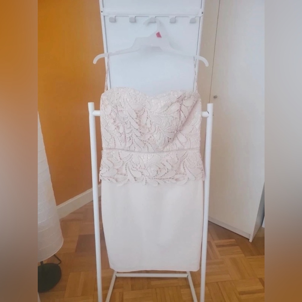 Orsay Elegant Lace Strapless Mini Dress